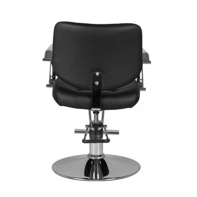 Professional hairdressing chair with footrest GABBIANO VIGO, black color 2