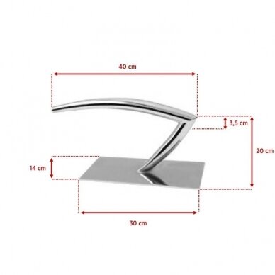 GABBIANO парикмахерская подставка для ног 013 INOX 1