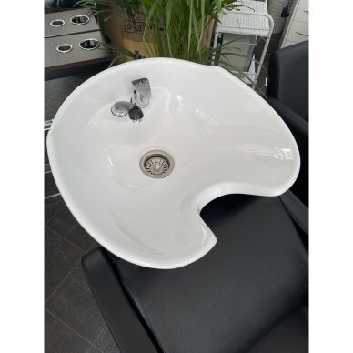 Professional sink for hairdressers and barber GABBIANO BERGEN, black color 8