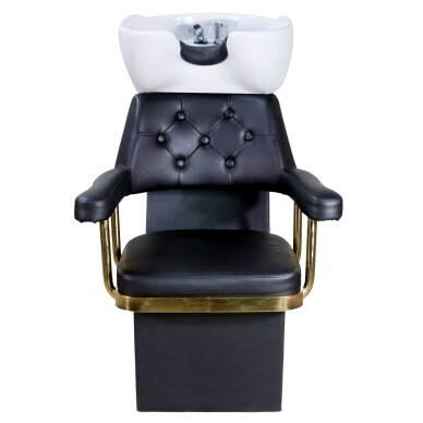 Professional head washer for hairdressers and beauty salons CALISSIMO, black with gold details 2