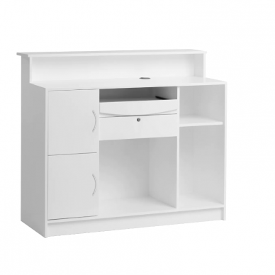 GABBIANO professional reception desk and reception desk for beauty salons G26W, white color 1