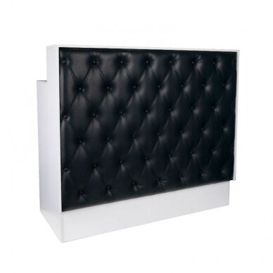 GABBIANO professional reception desk PEARL BLACK, black color