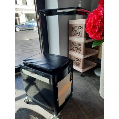 Professional trolley-chair for podiatric work GABBIANO, black color 8