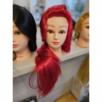 Training head IZA RED 60cm, thermal hair 5