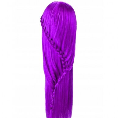 Professional head for training IZA PURPLE 60cm, thermal hair 1