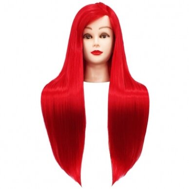 Training head IZA RED 60cm, thermal hair