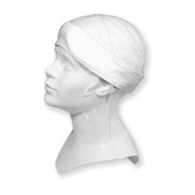 Head and hair band for cosmetology and hairdressing procedures, white 1