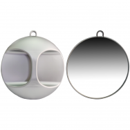 GEPARD round high-quality barbers mirror (to show the customer the view from the back) Ø 27 cm