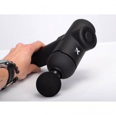 Deep muscle and tissue vibrating massager GUN001, black color (Kopija) 5