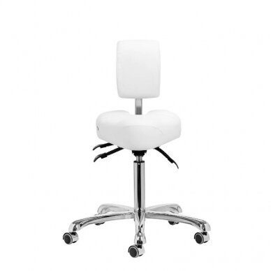 GIOVANNI CLASSIC 1005 professional podiatry chair for beauticians and beauty salons, white color 1