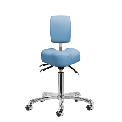 GIOVANNI CLASSIC 1005 professional podiatry chair for beauticians and beauty salons, blue color