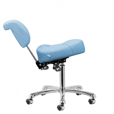 GIOVANNI CLASSIC 1005 professional podiatry chair for beauticians and beauty salons, blue color 3