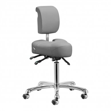 GIOVANNI CLASSIC 1005 professional podiatry chair for beauticians and beauty salons, gray color