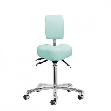 GIOVANNI CLASSIC 1005 professional podiatry chair for beauticians and beauty salons, light green color 1