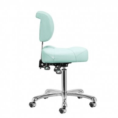 GIOVANNI CLASSIC 1005 professional podiatry chair for beauticians and beauty salons, light green color 3