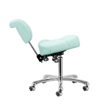 GIOVANNI CLASSIC 1005 professional podiatry chair for beauticians and beauty salons, light green color 5