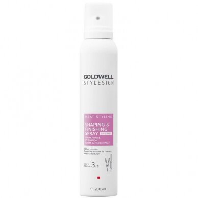 GOLDWELL Stylesign Heat Shaping & Finish Spray plaukų formavimo priemonė su apsauga nuo karščio, 200 ml