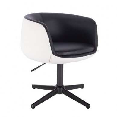 Grožio salono kėdė stabiliu pagrindu arba su ratukais HC333N, juodos spalvos 9