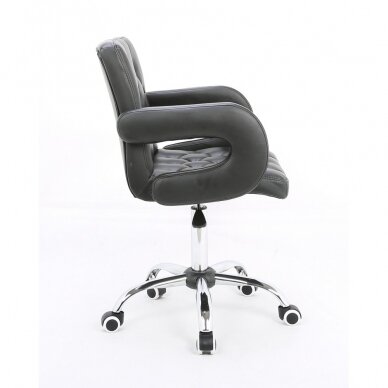 Beauty salon chair with wheels HR8404K, black 2