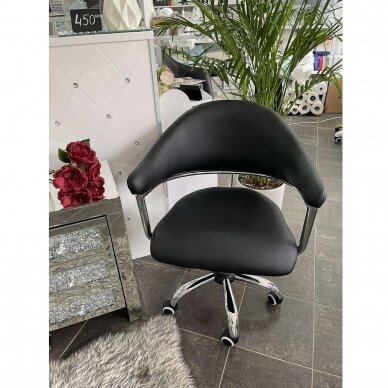 Beauty salon chair with wheels black HC8056K 9