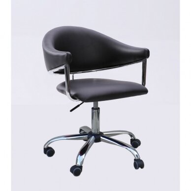 Beauty salon chair with wheels black HC8056K