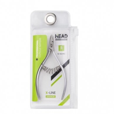 HEAD BEAUTY profesionalios žnyplutės odelių karpymui X-LINE 5, L-105mm, ašmenys 5mm 4