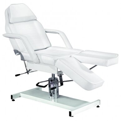 Professional cosmetology hydraulic bed/bed A 210C PEDI, white with adjustable seat angle 3