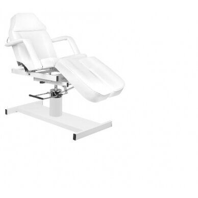 Professional cosmetology hydraulic bed/bed A 210C PEDI, white with adjustable seat angle 4