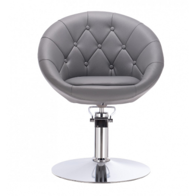 Professional hairdressing chair, gray color 3