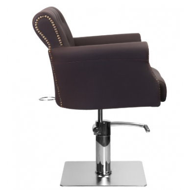 Professional hairdressing chair HAIR SYSTEM BER 8541, brown 5