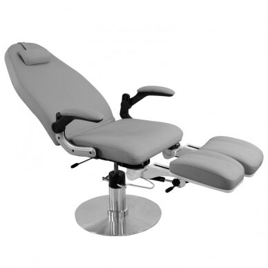 Professional hydraulic pedicure chair for salons and beauty parlors AZZURRO 713A, gray color 3