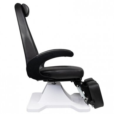 Professional hydraulic podiatric chair for pedicure procedures MOD 112, black color 5