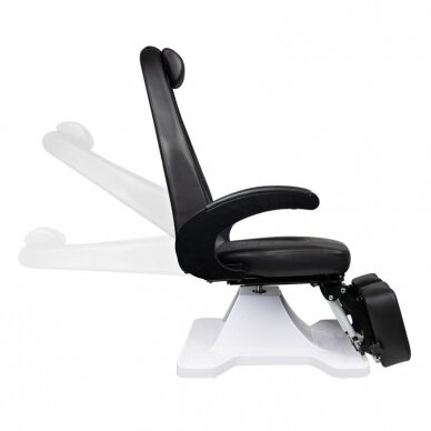 Professional hydraulic podiatric chair for pedicure procedures MOD 112, black color 7