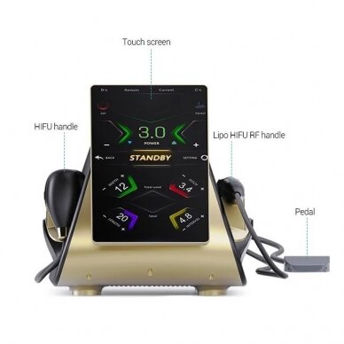 HIFU 2in1 focused 22D ultrasound machine for face and body + RF lipo 7