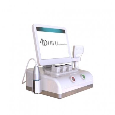 HIFU focused 4D ultrasound machine for face and body, 2 nozzles, 11 cartridges. Mobile version of the device 1