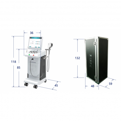 HIFU fokusuotas 4D ultragarso aparatas veidui ir kūnui, 2 antgaliai, 11 kartridžų 5