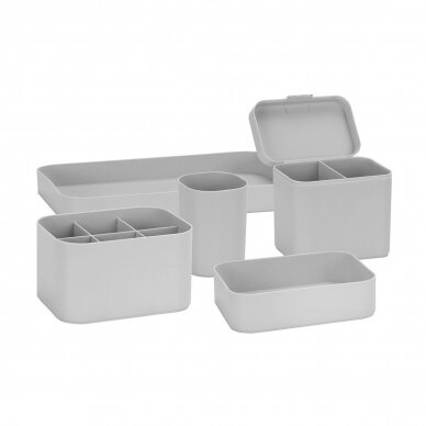 Set of containers for storing small tools (5 pieces) 1