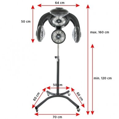 Professional hairdressing infrazone - hair dryer GABBIANO GL-505S 1