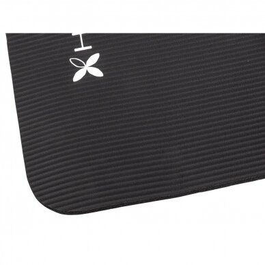 Yoga mat for training NBR, 183x61x1cm, black color 2