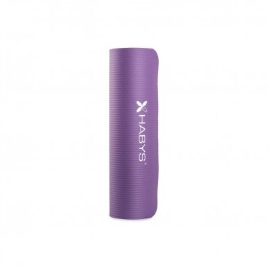 Yoga mat for training NBR, 183x61x1cm, lavender color 3