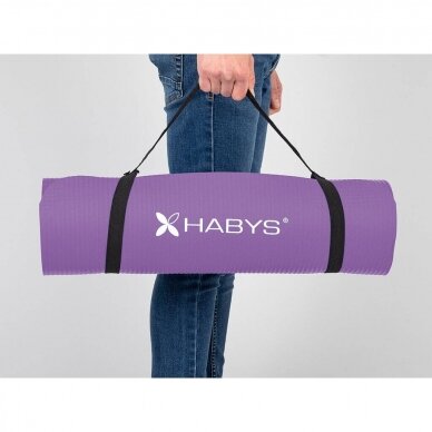 Yoga mat for training NBR, 183x61x1cm, lavender color 4