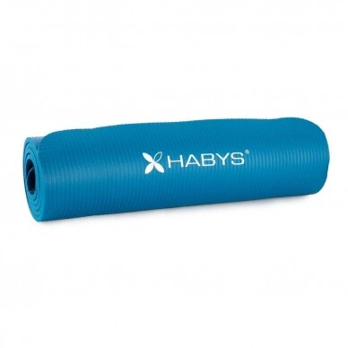 Yoga mat for training NBR, 183x61x1cm, blue color