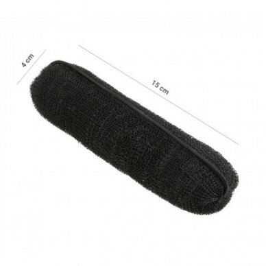 LUSSONI flexible hair sponge for ponytail shaping BLACK, 150 mm 1