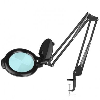 Profesionali kosmetologinė LED lempa - lupa MOONLIGHT 8012/5, juodos spalvos (su stovu) 1