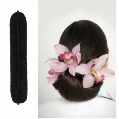 LUSSONI flexible hair sponge for ponytail shaping BLACK, 230 mm 2