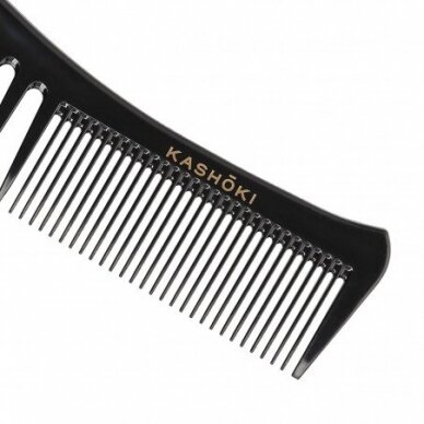 KASHOKI HAIR COMB Распутывающая расческа 436 Гребень с двумя типами зубьев TOMOKO 3