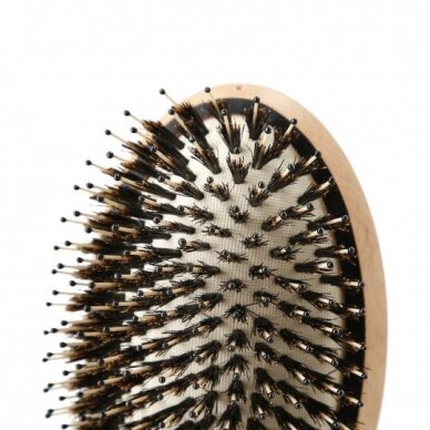 KASHOKI TOUCH OF NATURE WOODEN OVAL HAIR BRUSH naturalios medinės šukos plaukams OVAL 3