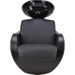 Professional hairdresser sink for beauty salons THOMAS-AYA, black color 3