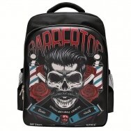 Barbers&#39; and barbers&#39; backpack for storing tools and cosmetics, stylized