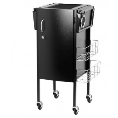 Professional barber and hair stilist trolley GABBIANO DELUXE 500, black color